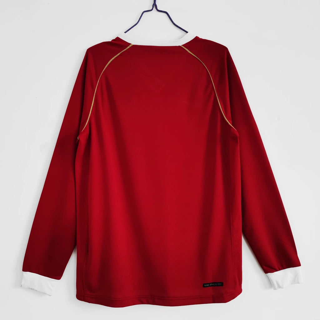 Manchester United 2006/07 Retro Home Jersey Long Sleeve