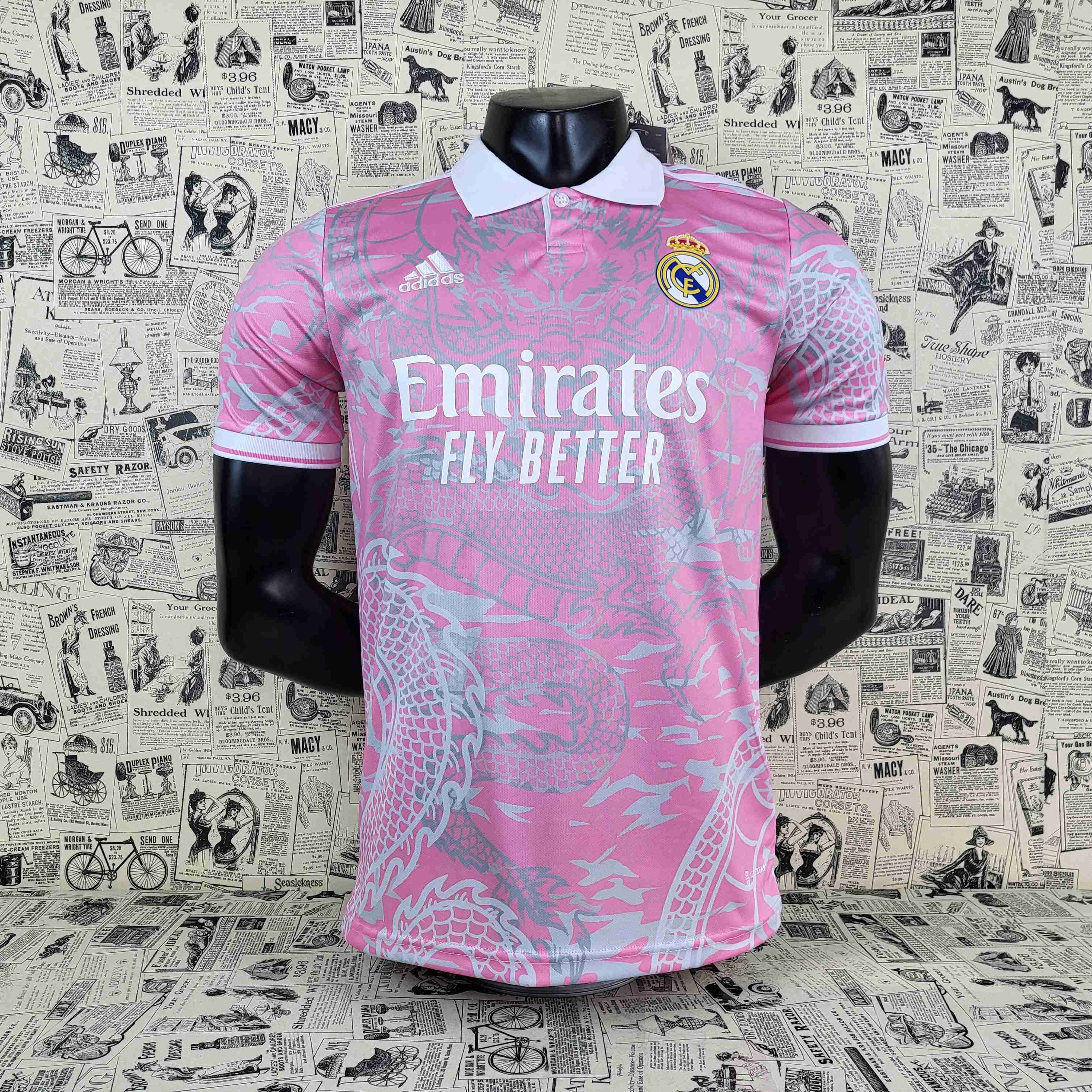 Real Madrid Pink Dragon Jersey 2023/24