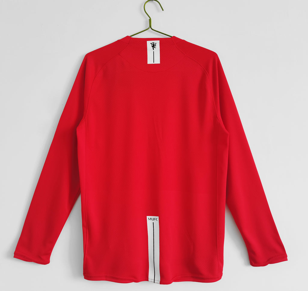 Manchester United 2007/08 Retro Home Jersey Long Sleeve