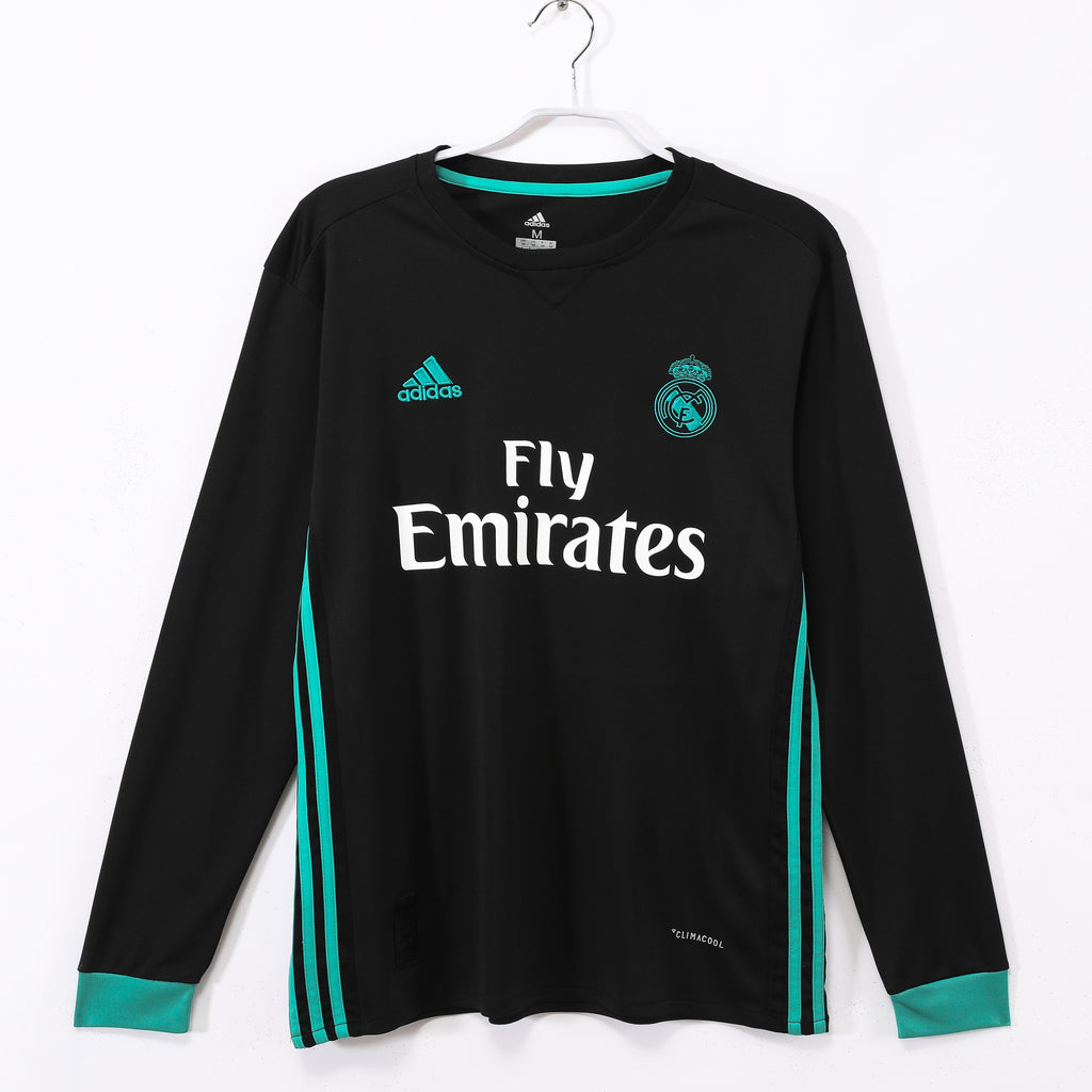 Real Madrid 2017/18 Retro Away Jersey Long Sleeve