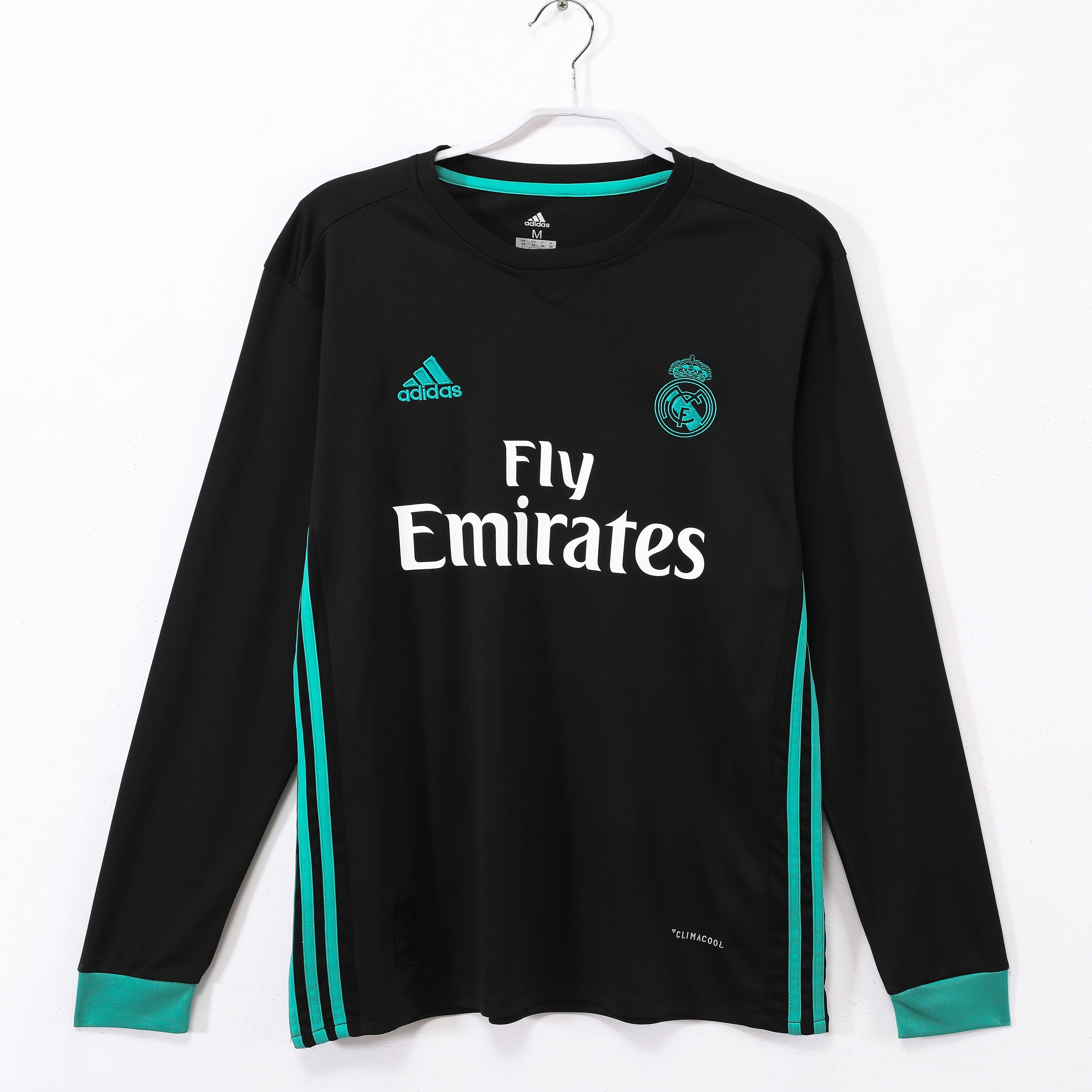 Real Madrid 2017/18 Retro Away Jersey Long Sleeve