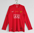 Manchester United 2007/08 Retro Home Jersey Long Sleeve
