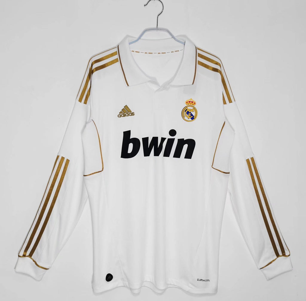 Real Madrid 2011/12 Retro Home Jersey Long Sleeve