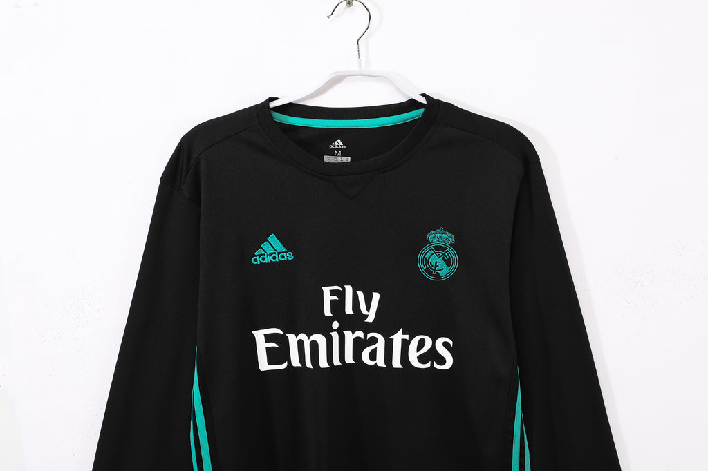Real Madrid 2017/18 Retro Away Jersey Long Sleeve